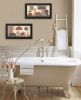 "Bath Collection" 2-Piece Vignette By Pam Britton, Black Frame