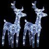 Reindeers & Sleigh Christmas Decoration 240 LEDs Acrylic