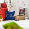4th of July Decorations Pillow Covers Stripes Patriotic Throw Pillow Covers
