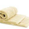 Luxury Bath Mat Floor Towel Set Absorbent Cotton Hotel Spa Shower Bathtub Mats [Not a Bathroom Rug] 22x34 inch | 2 Pack | Beige