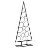 Metal Christmas Tree for Decoration Black 49.2"