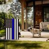 Garden Flag Stand Flagpole Weatherproof Wrought Iron Coated Yard Flag Holder For Yard Flag Party Banner Fits 11.8x17.7in Flag (Excluding Flags)