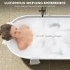 59" Freestanding Solid Surface Bathtub