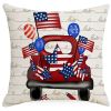 4th of July Decorations Pillow Covers Stripes Patriotic Throw Pillow Covers