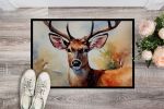 Deer Doormat Front Door Mat Indoor Outdoor Rugs for Entryway, Non Slip Washable Low Pile, 24H X 36W