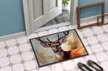 Deer Doormat Front Door Mat Indoor Outdoor Rugs for Entryway, Non Slip Washable Low Pile, 24H X 36W